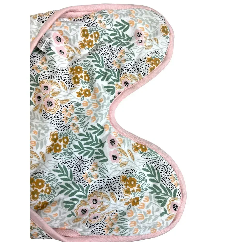 Nordstrom COTTON WRAP BABY BUNTING | NWT | White Pink Wildflowers Print - Picture 4 of 11